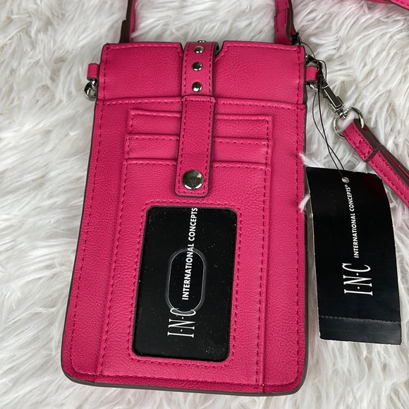Inc International Concepts ~ Ashli Phone Wristlet Crossbody Bag ~ Raspberry~NWT! - Picture 2 of 11